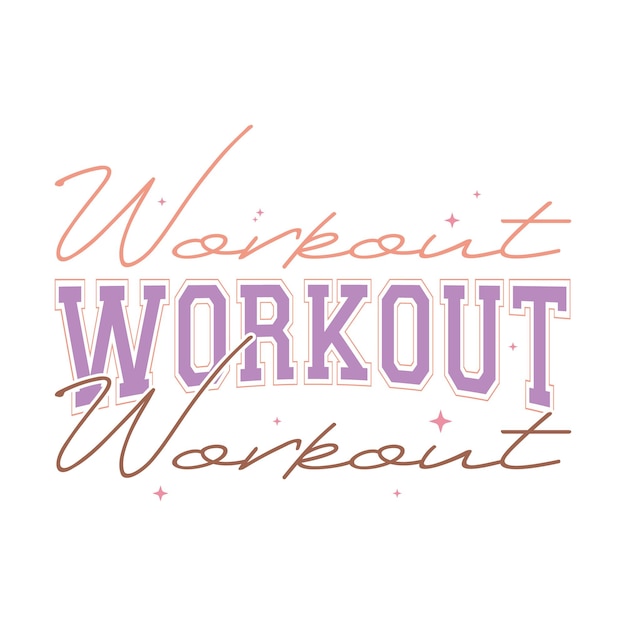 Premium Vector | Workout motivation quotes design bundle