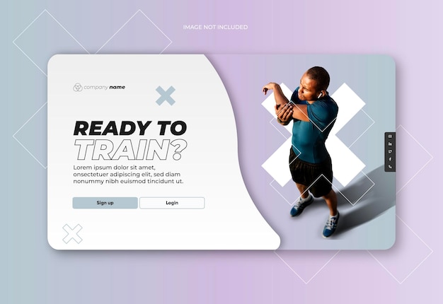 Workout sport desktop app-interface