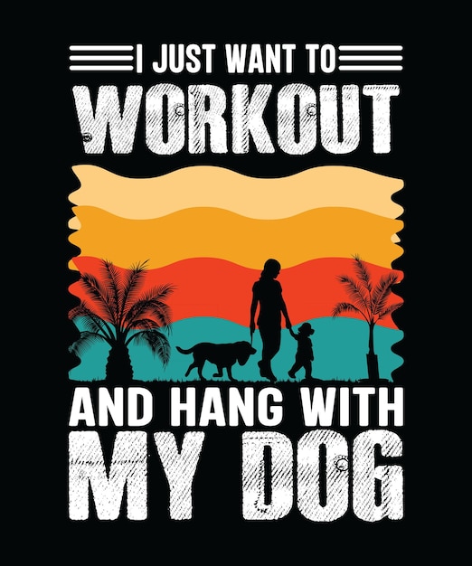 A workout t-shirt design