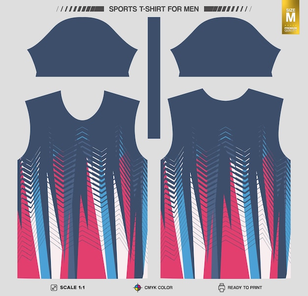 Vector workout and training clothing patterns ready to print sports tshirt