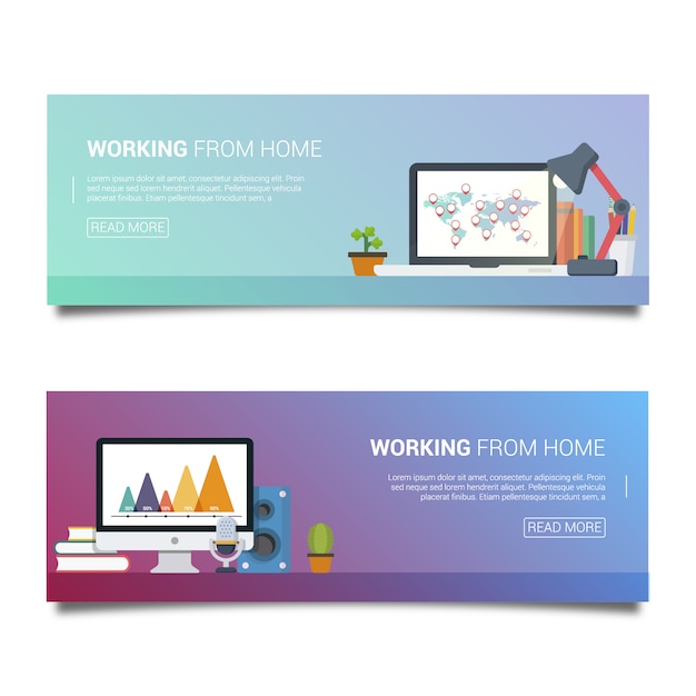 Workplace banners set