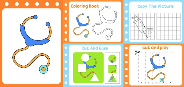 Worksheets pack for kids with medicine fun learning for children