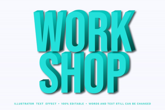 Workshop 3d-簡単に編集可能なテキスト効果
