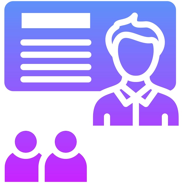 Workshop vector icoon illustratie van Business Training iconset
