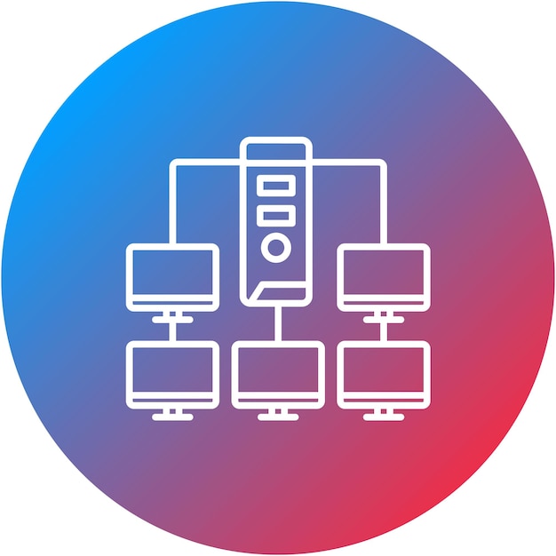 Workstation icoon vector afbeelding kan worden gebruikt voor web hosting