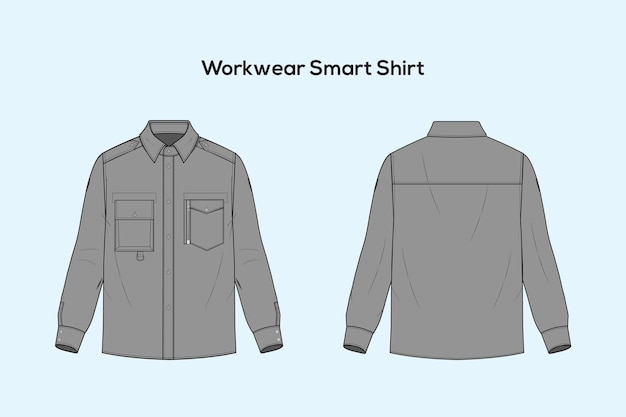 Vettore abbigliamento da lavoro smart shirt