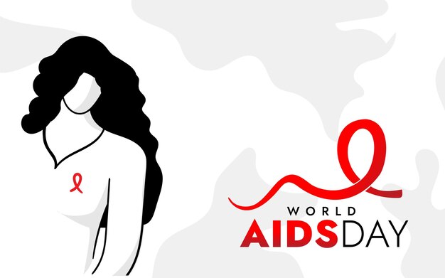 Illustrazione del concetto di giornata mondiale contro l'aids