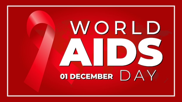 World Aids Day background for better world campaign