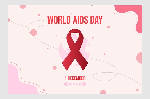 World Aids Day Background pastel