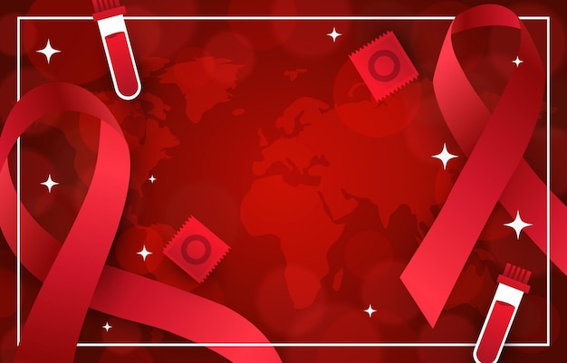 World aids day background