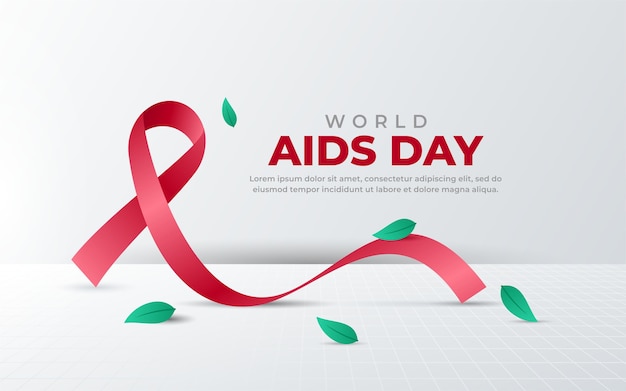 world aids day background