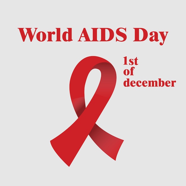 Vector world aids day banner background illustration vector