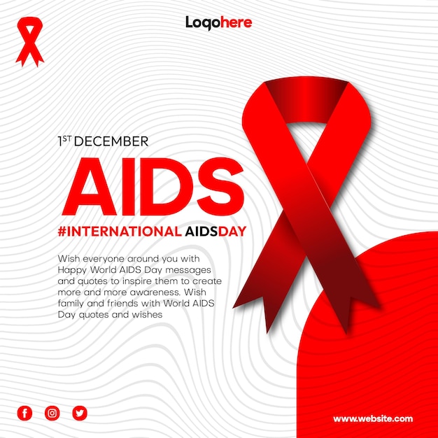 World Aids Day banner concept