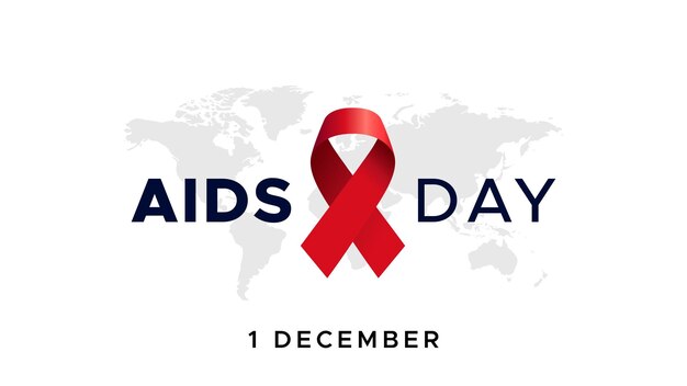 Vector world aids day december 1 prevent aids aids prevention awareness red ribbon element care about aids