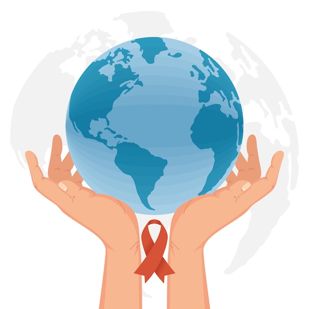 World aids day illustration