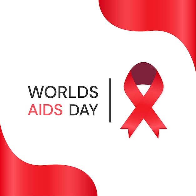 Premium Vector World aids day poster design collection