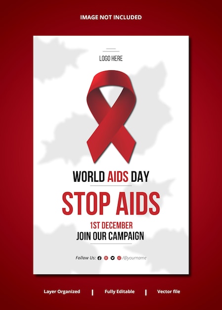 World aids day poster design