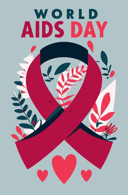 World Aids Day Ribbon to Celebrate the Day