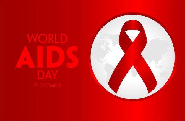 world aids day vector background banner and flyer