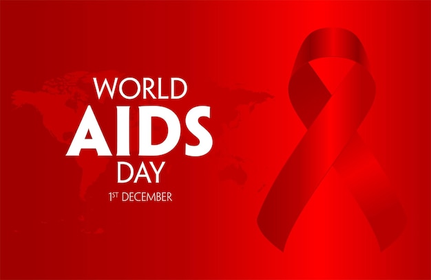 world aids day vector background banner and flyer