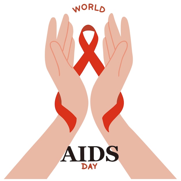 World aids day vector illustration