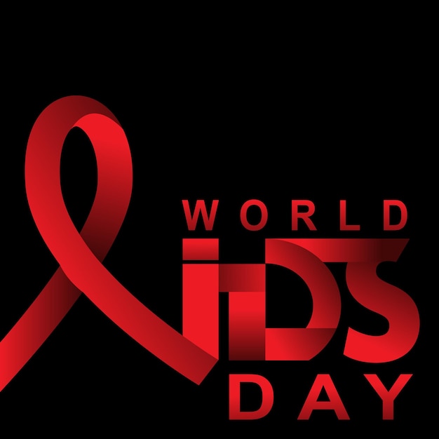 Vector world aids day