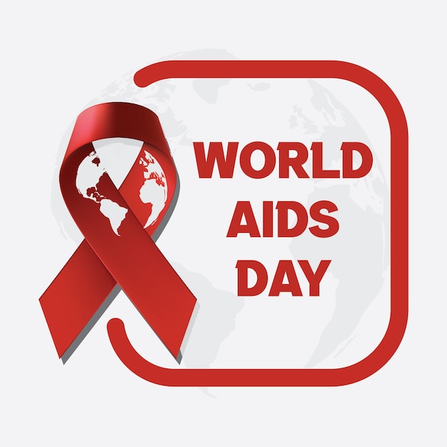 Vector world aids day