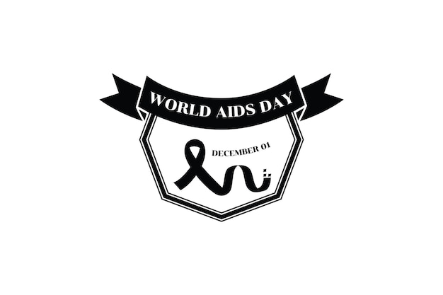 Logo mondiale dell'aids 87