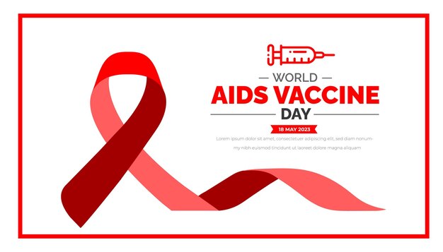 World AIDS Vaccine Day background or banner design template