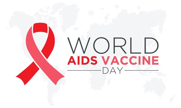 World aids vaccine day is observed every year on 18th may Vector template for banner greeting card poster with background Vector illustration