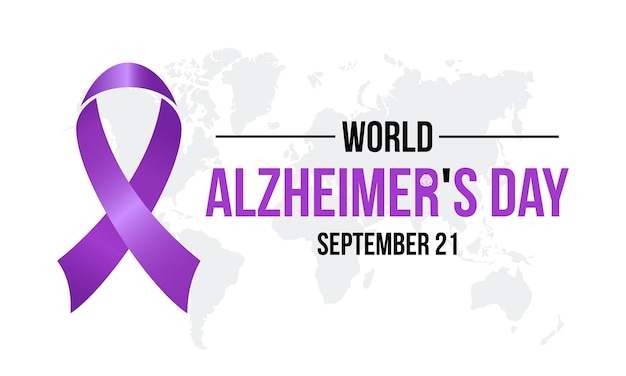 World Alzheimer's Day Highlights Advocacy Support and Research for Memory Disorders Fostering Global Awareness vector illustration banner template