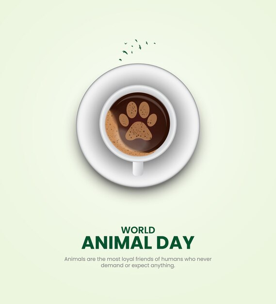 World Animal Day Vector illustration