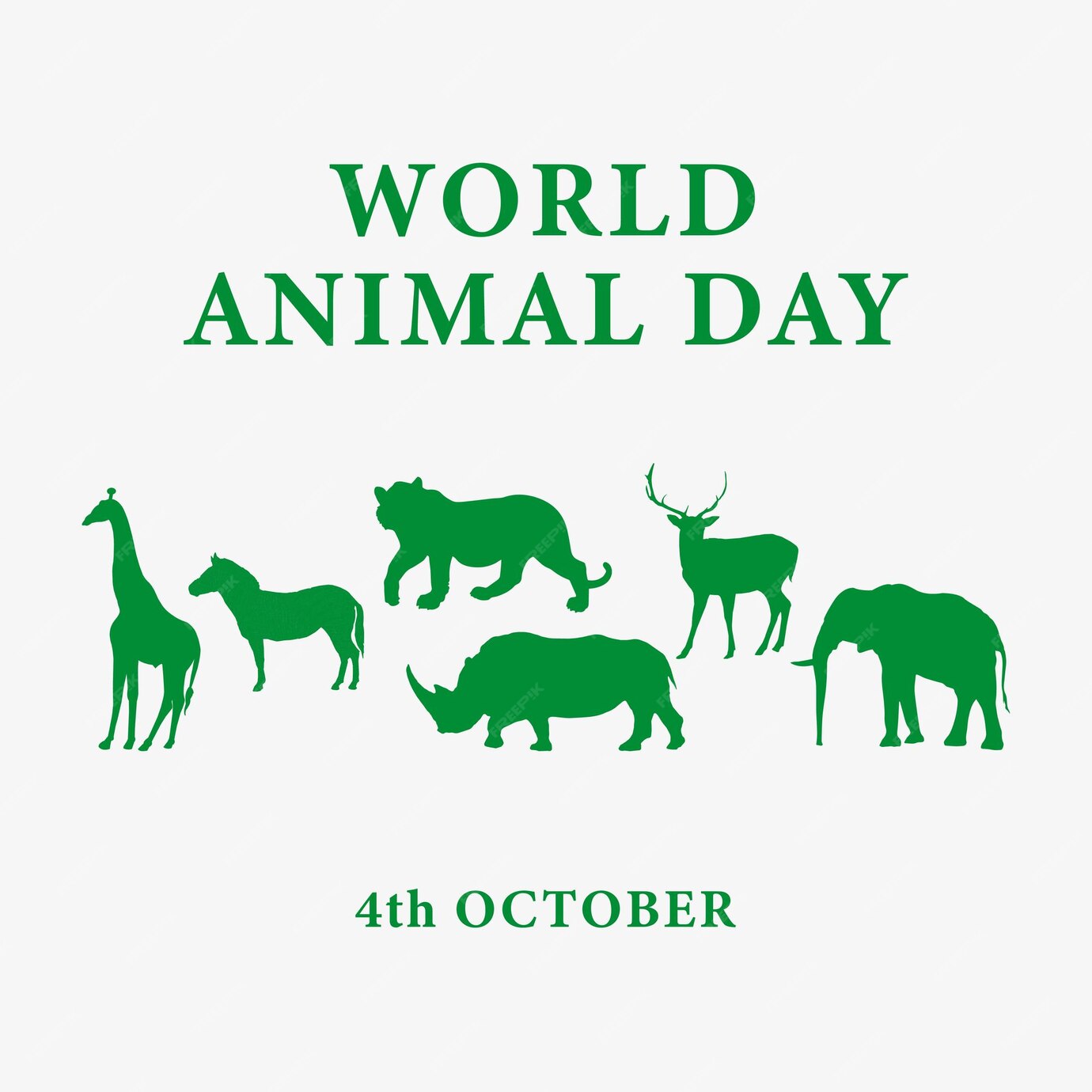 Premium Vector World animals day graphics banner vector design