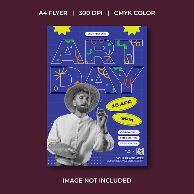 World Art Day Flyer