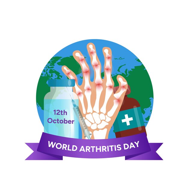 Vector the world arthritis day illustration