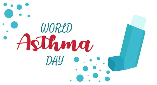 World Asthma Day Holiday concept Template for background banner card and poster