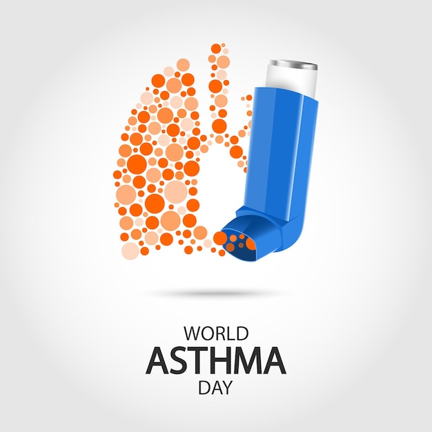 Vector world asthma day