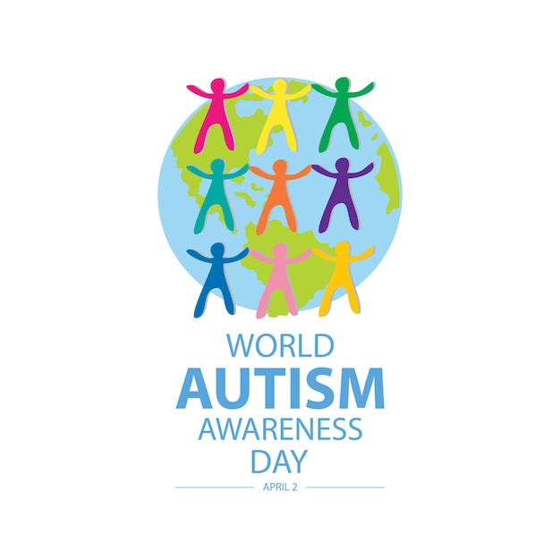 World autism awareness day concept April 2