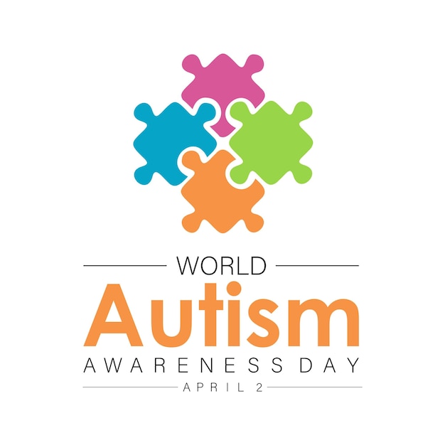 세계 자폐증 인식 날 (World Autism Awareness Day) 은 매년 4 월 2 일에 기념되는 의료 인식 터 배너 플라이어 포스터 및 소셜 미디어 템플릿 디자인입니다.