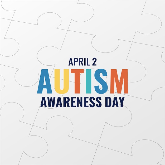 Vector world autism awareness day