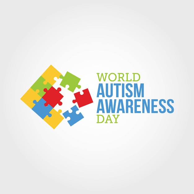 Vector world autism awareness day