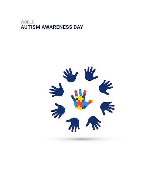 Vector world autism awareness day