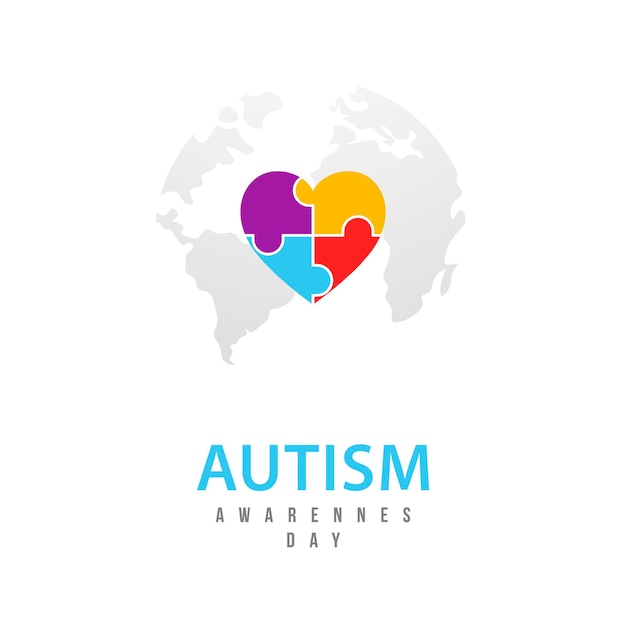 Vector world autism awareness day