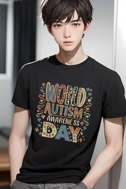 world autism awarenessday t shirt design 2