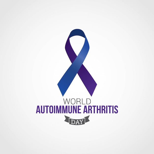 Vector world autoimmune arthritis day