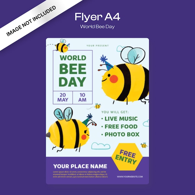 World Bee Day Flyer Template