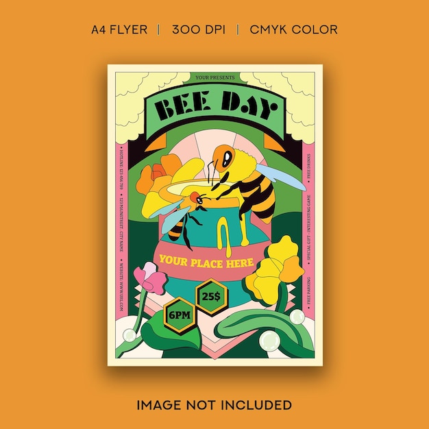 World bee day flyer