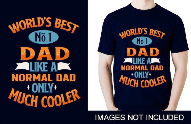 세계 최고의 No 1 Dad Like Dad Cooler Lettering Poster And Tshirt And