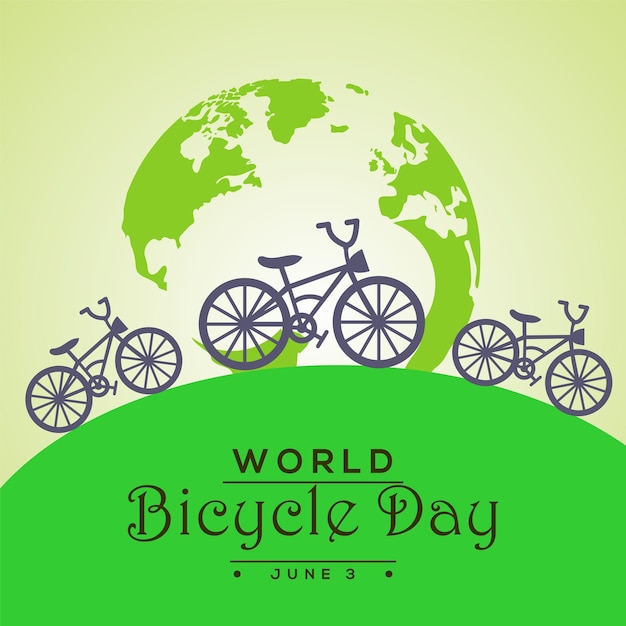 World bicycle day is june 3 and the world is on june 3