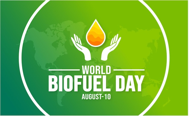 world biofuel day background template Holiday concept background banner placard card